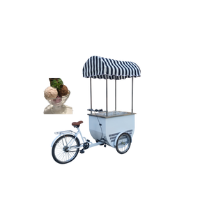 รถเข็นทำไอศกรีมแบบเคลื่อนที่พร้อมช่องแช่แข็ง - Product Image 4