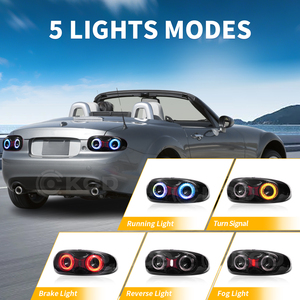 Feux arrière LED RGB archaïques pour Mazda MX-5 NC Miata 2005-2015 3ème génération NC NC1 NC2 MK3 Roadster MX5 Réflecteur de feux arrière certifié - Product Image 4