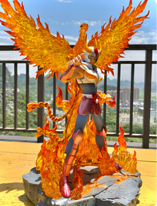 Estatua Personalizada de Phoenix <span class=keywords><strong>Ikki</strong></span> GK, Figura de Anime de Saint Seiya para Coleccionistas, Material de Resina con Efecto de Alas de Fuego - Product Image 3