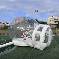 Dôme à bulles gonflable transparent géant en PVC pour l'extérieur, tente et maison avec taille personnalisable