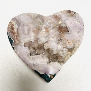 Gros Cristaux Naturels Sculpture Coeur Guérison Rose Améthyste Druzy <span class=keywords><strong>Deode</strong></span> Coeurs pour Cadeaux Décor - Product Image 2