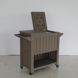 กลิ้งไวน์เครื่องดื่มน้ำแข็งเย็นตารางที่ให้บริการรถเข็นบริการอาหารรถเข็น - Product Image 4