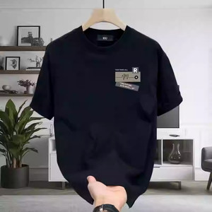 T-<span class=keywords><strong>shirt</strong></span> décontracté pour homme tendance 2026, impression de haute qualité, coton pur, doux pour la peau, confortable - Product Image 2