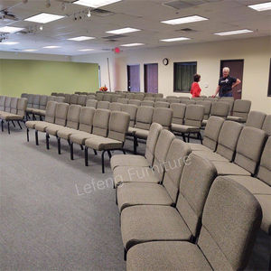 Оптовая продажа, недорогие переплетенные железные церковные стулья для использования в театральном мебельном кресле - Product Image 1