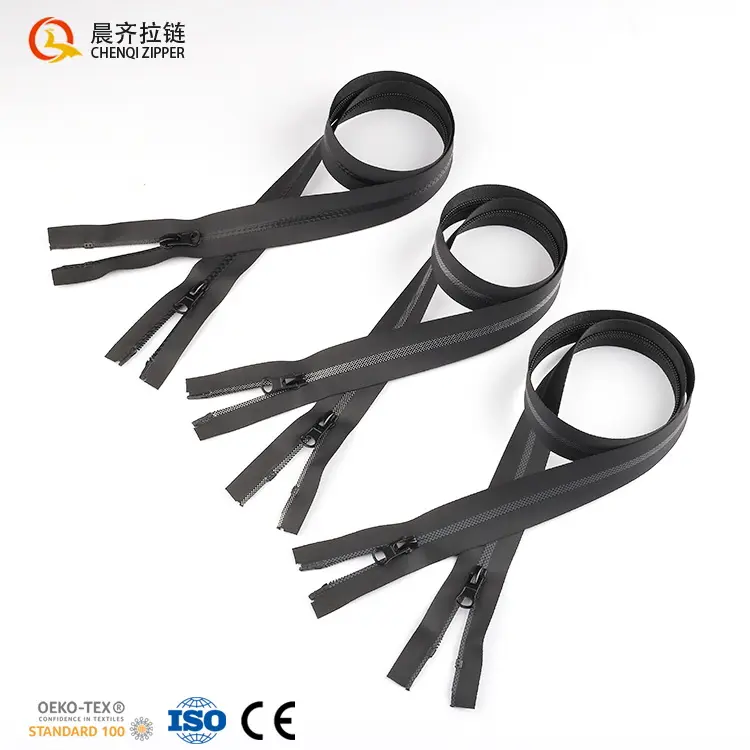 CHENQI Cao Cấp Tùy Chỉnh TPU PU PVC Dây Kéo Cuộn 0.5Mm Fancy Lưới Mô Hình Băng Hai Cách Dây Kéo Không Thấm Nước