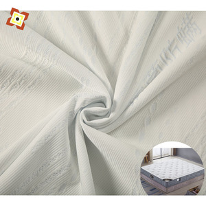 Tissu de matelas en microfibre de polyester 100% à double couche d'<span class=keywords><strong>air</strong></span>, tricot jacquard blanc élastique pour textile de maison - Product Image 2
