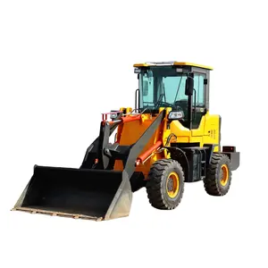 Mini Backhoe Loader 4 Roda Drive Mini Backhoe Excavator Front End Pemuat Kecil Mini Wheel Loader Artikulasi Tiongkok 2000 Mm 65L