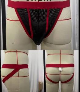 Ropa interior sexy para <span class=keywords><strong>hombre</strong></span>, suspensorio con espalda en T, <span class=keywords><strong>calzoncillos</strong></span> <span class=keywords><strong>transparentes</strong></span> de malla con calavera - Product Image 2