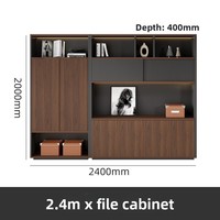 WJG-236X Armoire de classement ignifuge en bois minimaliste pour bureau avec démontage et mobilité, bibliothèque de rangement simple
