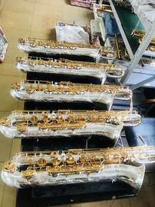 <span class=keywords><strong>Saxophone</strong></span> Baryton de Qualité avec Clé Fa Bémol et Fa Moll, Étui Rigide à Roulettes, Instruments à Vent OEM - Product Image 6