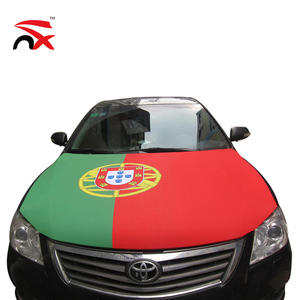 Nuoxin оптовая продажа полиэстер и спандекс португальский Автомобильный капот флаг для активного отдыха - Product Image 1