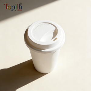 Taza de Cerámica Blanca de Doble Pared Topjlh de 300 ml con Tapa de Silicona, Sublimación, Venta al por Mayor, Espacios de Co-trabajo, Artículos Personalizados para Bebidas - Product Image 4