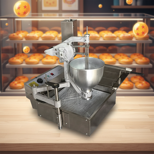 Machines de transformation alimentaire à petite échelle 220v 110v, machine à beignets semi-automatique Pon De Ring <span class=keywords><strong>avec</strong></span> 3 moules différents - Product Image 1