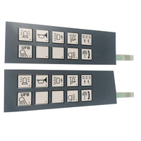 Clavier à membrane multi-couches étanche avec boutons tactiles pour montage sur panneau, équipement de télécommunication, panneau de commande