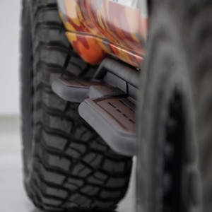 Off-Road <strong>Textured</strong> Black Steel Crew Cab Side Step Nerf Bars <strong>Running</strong> <strong>Boards</strong> for Toyota Prado LC150 - Product Image 4