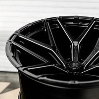Jantes forgées XINGTU noir brillant à rayons multiples, jantes à rayons fendus pour Tesla Model 3 5x114.3 Nissan GT-R 5x114.3 Supra 5x112