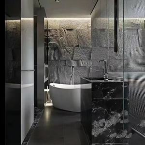 Pannello Murale Decorativo 3D in Poliuretano Nero, Impermeabile e Ignifugo, Effetto <span class=keywords><strong>Roccia</strong></span> Artificiale Ecologica - Product Image 6