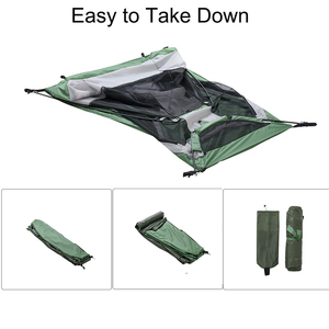 Tenda da Escursionismo Premium per Una Persona con Punti di Ancoraggio Rinforzati per Ambienti Ventosi, Rifugio Tattico per Addestramento e Sopravvivenza - Product Image 1