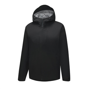 Men's Hooded <b>Waterproof</b> <b>Jacket</b> With Printing Custom Logo For Outdoor Use - Product Image 3