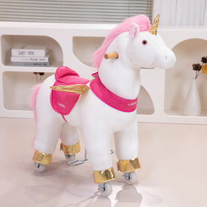 Vente directe d'usine Jouets en peluche <span class=keywords><strong>licorne</strong></span> Jouets mécaniques marcheurs Style équitation Jouets à enfourcher - Product Image 2
