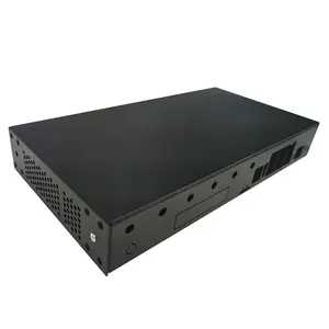 Caja de aluminio anodizado Mini ITX Caja de metal para PC industrial Chasis de montaje en rack 1U para dispositivo Pfsense Firwall