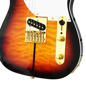 Paisen de <span class=keywords><strong>tilleul</strong></span> de haute qualité flamme érable <span class=keywords><strong>bois</strong></span> 22 frettes TL chiot tête guitare électrique - Product Image 3