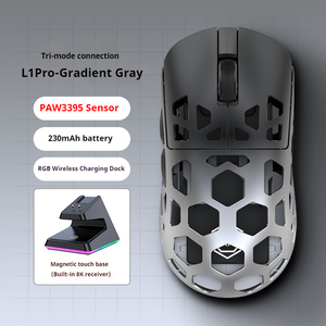 Grosir EWEADN PAW3395 <span class=keywords><strong>Mouse</strong></span> Gaming nirkabel lampu latar RGB ringan 2024 L1 tri-mode dapat diprogram nyaman mekanik - Product Image 2