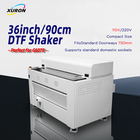 Agitateur DTF compact de 900 mm/36 pouces avec lumière RGB personnalisée, compatible avec l'imprimante G6070, agitateur de poudre DTF