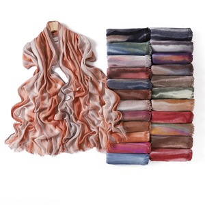Zifeng OEM Écharpe Châle Hijab Dégradé Plissé Tendance Musulman Moyen-Orient <span class=keywords><strong>Arabe</strong></span> Dubaï - Product Image 4
