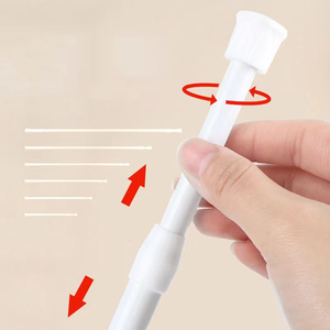 YIJIALE High 50-90cm Carbon Steel Telescopic Rod Multifunctional Shower <strong>Curtain</strong> Rod <strong>Door</strong> <strong>Curtain</strong> <strong>Pole</strong> - Product Image 3