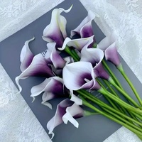 Großpackung Realistische Calla-Lilien-Stiele Künstliche Blumen für Heim-Deko Hochzeit Party Büro Tischdekoration Seidenblumen