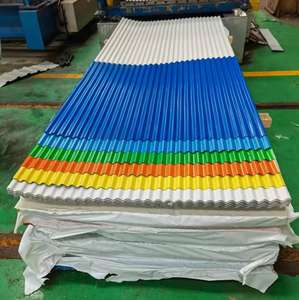 Tegola in acciaio colorato per costruzione di edifici ppgi lamiera di copertura in lamiera ondulata rivestita di colore - Product Image 5