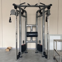 POWERXCommercial Máquina de entrenamiento funcional con carga de pin, crossover de cables, polea doble ajustable con pila de pesas, equipo de gimnasio de alta resistencia