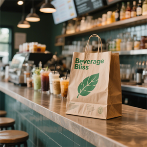 Free Sample Custom Eco-Friendly Handmade Flexo Printed Prevent Grease Kraft Paper <b>Bags</b> with Your Own Logo for Gift - Product Image 5