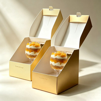 Cajas de Embalaje para Cupcakes al por Mayor, Cajas para Pasteles con Ventanas Transparentes, Caja Personalizada para Pasteles de Fiesta