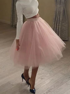 Jupe en <span class=keywords><strong>tulle</strong></span> de fête pour femmes, jupe de mariée élégante décorée de dentelle, jupe de demoiselle d'honneur, <span class=keywords><strong>jupon</strong></span>, lolita saia - Product Image 3