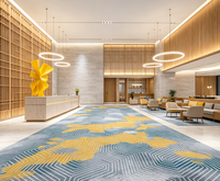Wand-zu-Wand Hotel-Teppichboden 3,66m Textilrücken Nylon Rutschfest Langzeit-Kooperation Bankettsaal Bodenbelag auf Rolle