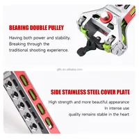 Slingshot de précision en alliage d'aluminium CNC, kit complet en métal avec poignée ergonomique pour le tir en plein air