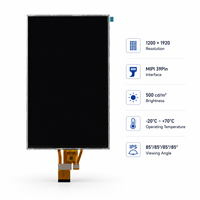 10,1 Zoll TFT LCD Touchscreen-Display 1200x1920 MIPI 39-Pin OTA7290B 500Nit Weitwinkel-Display für Industrielle HMI-Bedienfelder