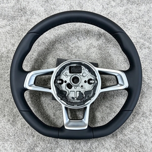 พวงมาลัยรถหนังแท้จัดส่งรวดเร็วสำหรับ Volkswagen VW Golf 4 5 6 7 7.5 8 MK4 5 6 7 7.5 7 <span class=keywords><strong>R</strong></span> <span class=keywords><strong>GTI</strong></span> GTD GTE Tiguan <span class=keywords><strong>POLO</strong></span> <span class=keywords><strong>GTI</strong></span> <span class=keywords><strong>R</strong></span> CC - Product Image 2