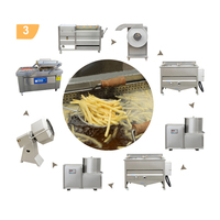 Energiezuinige automatische productielijn voor aardappelchips, complete verwerkingslijn met wassen, schillen en snijden