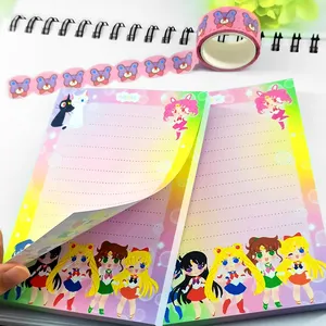wholesale custom kawaii cute stationery memo pad sticky notes set