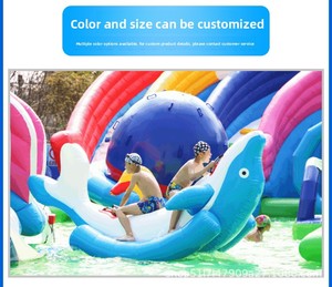 Parc aquatique, piscine à balles, jouets aquatiques gonflables, balançoire en maille PVC, bateau banane, toupie, trampoline, équipement de divertissement - Product Image 6