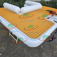 Jouets aquatiques Jetski Dock gonflable Jet Ski Dock flottant Pontoon pour Yacht U Yacht gonflable Island C Dock