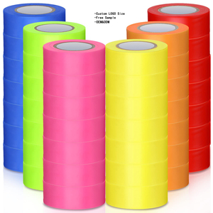 Bán buôn khả năng hiển thị cao màu hồng <span class=keywords><strong>PVC</strong></span> Vinyl cuộn không dính ngoài trời khảo sát biện pháp đánh dấu gắn cờ băng với Acrylic cảnh báo sử dụng - Product Image 1