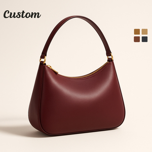 תיק כתף בצורת סהר, טבעוני, בעיצוב וינטג', מותאם אישית על ידי היצרן (OEM/ODM), מותג פרטי, תיק נשיאה מתחת לזרוע, לעבודה וסופשבוע - Product Image 1