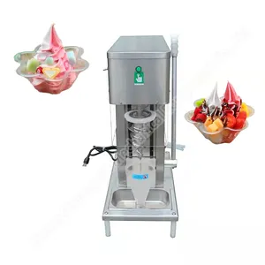Soft Serve Obst Frozen Yogurt Mischmasch ine Blizzard Making Machine Tisch mischer Obst mischung Eismaschine