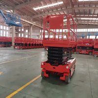 Plateforme de travail élévatrice mobile hydraulique à ciseaux autopropulsée électrique pour l'entretien aéroportuaire