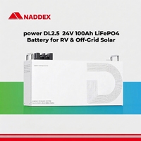 Module de batterie LiFePO4 à semi-conducteurs DL2.5k 24V 100Ah 2.5kWh, prix usine, 6000 cycles, pour stockage d'énergie, camping et applications hors réseau