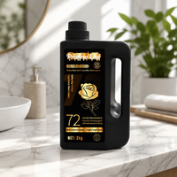 Détergent liquide pour lessive de luxe en gros, parfum rose, doux et respectueux de la peau, pour nettoyer les taches tenaces